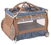 Chicco Lullaby Playard in new Atmosphere pattern above (607015.70), 2008 Models - FREE Shipping