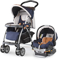 Chicco Manhattan Travel System in Manhattan pattern above