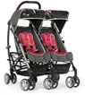 Baby Planet 101202 Unity Sport Lightweight Twin Stroller, Red Tech