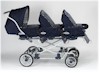 Inglesina Domino Triple Stroller, QE1 (Navy Plaid)