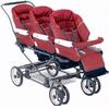 Inglesina Domino Triple Stroller 1387006-125P-RUB, Ruby