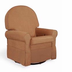 Shermag 2009 37214.G8.0181 Peat Round Back Super Smooth Upholstered Glider/ Rocking Chair
