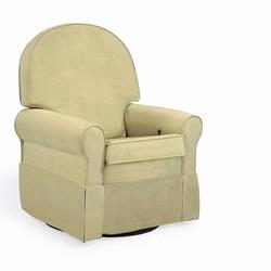 Shermag 2009 37214.G8.0184 Oyster Round Back Super Smooth Upholstered Glider/ Rocking Chair