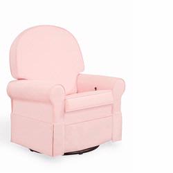 Shermag 2009 37214.G8.0185 Pink Round Back Super Smooth Upholstered Glider/ Rocking Chair