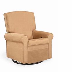 Shermag 2009 37204.G8.0181 Peat Square Back Super Smooth Upholstered Glider/ Rocking Chair