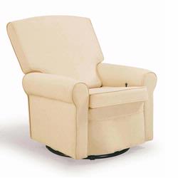 Shermag 2009 37204.G8.0183 Pearl Square Back Super Smooth Upholstered Glider/ Rocking Chair