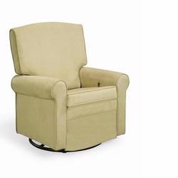 Shermag 2009 37204.G8.0184 Oyster Square Back Super Smooth Upholstered Glider/ Rocking Chair