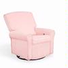 Shermag 2009 37204.G8.1015 Pink Square Back Super Smooth Upholstered Glider/ Rocking Chair