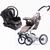Mutsy 4Rider Single Travel - Active Coffee with Phantom Car Seat 
