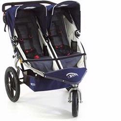 BOB ST0771 Revolution Duallie Double Jogging Stroller, Navy