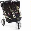 BOB ST0776 Revolution Duallie Double Jogging Stroller, Black with all 12 inch Wheels