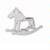 Just Kids Stuff Horse Rocker White Made in USA 
