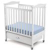 Foundations 30-CC-W4 One Hand Drop-Side Clearview Biltmore Crib w/ Adjustable Mattress Board - White