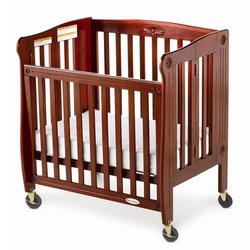 Foundations 50-SS-C4 Royale Folding Drop Side Compact Size Crib - Cherry