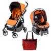 Peg Perego SIPRIMPAP Si Stroller Travel System With Matching Primo Viaggio Car Seat & Free Diaper Bag- Papaia