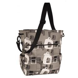Amy Michelle RDCHAR Rodeo Drive Tote Diaper Bag - Charcoal (Cardinal Lining)