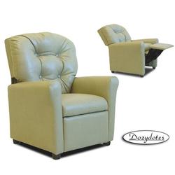 Dozydotes 10150 Leather Like 4 Button Children's Recliner - Beige