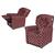 Dozydotes 10881 Classic 7 Button Children's Recliner - PINK a Dot  Made in USA 