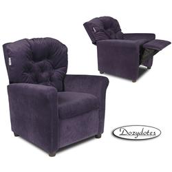 Dozydotes 10164 MicroSuede Classic 7 Button Children's Recliner - Glamorous Grape