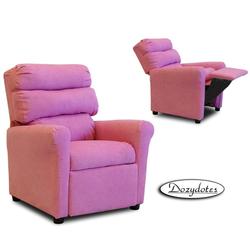 Dozydotes 10184 Micro-Suede Waterfall Children's Recliner - Hot Pink