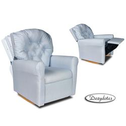 Dozydotes 10704 Classic Rocker Childrens Recliner - Blue Gingham