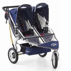 BOB ST0777 Revolution Duallie Jogging Stroller, Navy, All 12 inch wheels