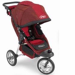Baby Jogger 68083 City Elite Single Jogging Stroller, Red-Black