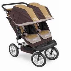 Baby Jogger 68091 City Elite Double Jogging Strollers, Brown-Tan