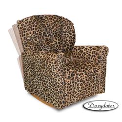 Dozydotes 10892 Micro Suede Classic Rocker Childrens Recliner - All Cheetah