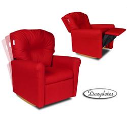 Dozydotes 10736 Contemporary Childrens Rocker Recliner - Rocket Red