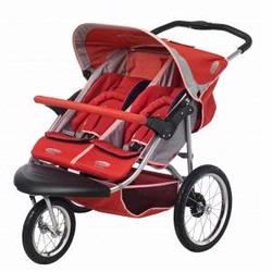 InSTEP 11-AR350 Safari 2 Double Jogging Stroller, Rose Khaki