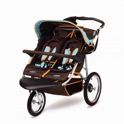 InSTEP 11-AR355 Safari 2 Double Jogging Stroller, Blue Chocolate