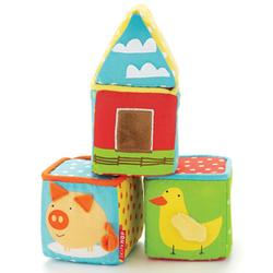 Skip Hop 307001 Funky Farmyard Toys - Build-a-barn Blocks Picture