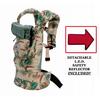 BC11G Ergo Baby Hawaiian Print Baby Carrier with Green Lining And LED Safety Reflector Light