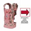 BC3HR Ergo Baby Heartrose Baby Carrier with Rose Lining And LED Safety Reflector Light