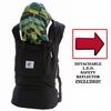 Ergo Baby BC6PG Black Baby Carrier with Retro Lining And LED Safety Reflector Light