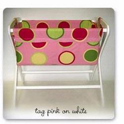 Baby Star Custom Bags for Cariboo Classic Bassinets, Tag Pink