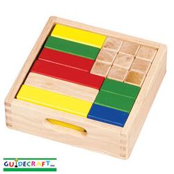 Guidecraft 3072 Mini Unit Blocks, 36 pc. set