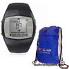 Polar FT40 Heart Rate Monitor 90032305, Male Grey with FREE Polar Cinch Bag