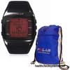 Polar FT60 Heart Rate Monitor 90032301, Male Black with Red Display and FREE Polar Cinch Bag