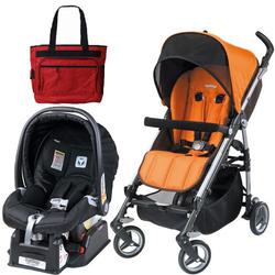 Peg Perego Si Travel System in Tropical with Fashionable Diaper bag