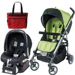 Peg Perego Si Travel System in Kiwi with Fashionable Diaper bag