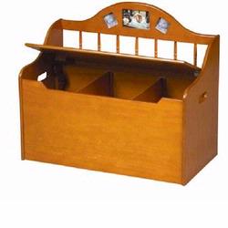 Guidecraft 83512 Spindle Toy Chest - Honey Picture