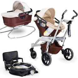 Orbit Baby Stroller Travel System G2 with Bassinet Cradle G2, Mocha/Khaki