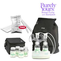 Ameda 17075kit4, Combo #4 Purely Yours Breast Pump, With Back Pack
