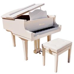 Schoenhut Sbg407w, 49 Key Pro Baby Grand Piano - White Picture