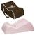 Nap Nanny CH6020KIT, Chill Minky Pink with Chocolate Travel Bag Made in USA 