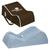 Nap Nanny CH6030KIT, Chill Minky Blue with Chocolate Travel Bag Made in USA 