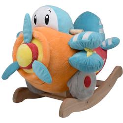 Rockabye 85031, Bi-Plane Airplane Toy Rocker
