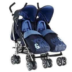 Cosatto 36228, You2 Twin Stroller - Blue